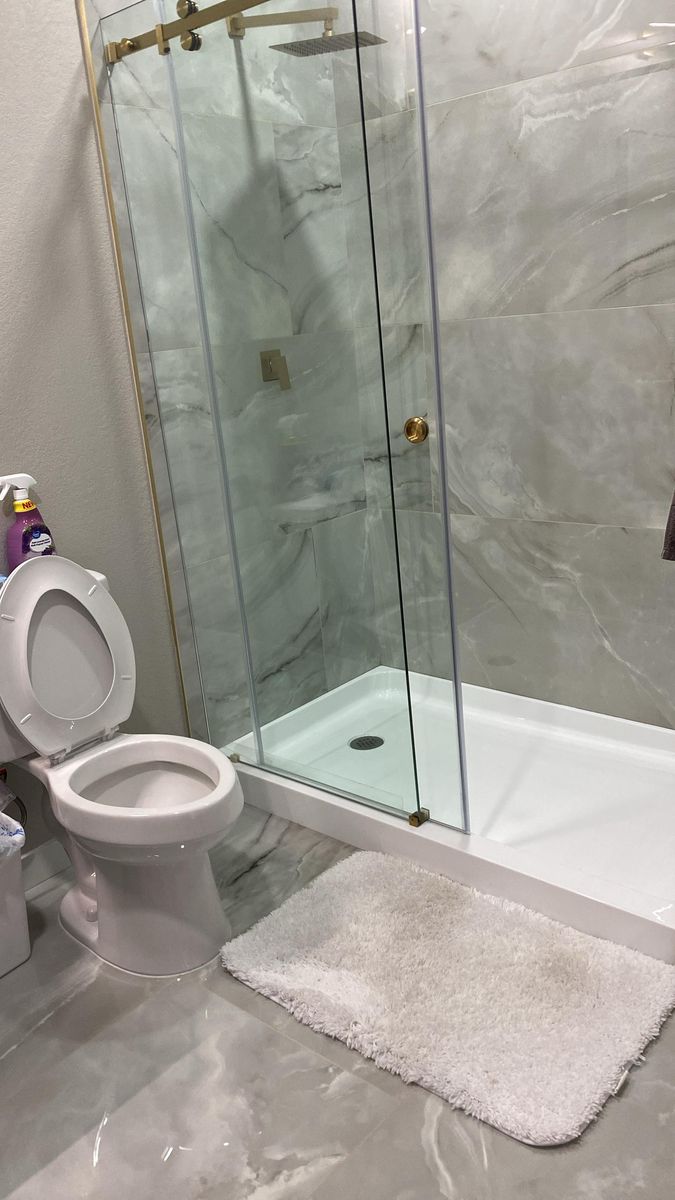 Bathroom cleaned and sanitized by Garvel Cleaning Solutions
